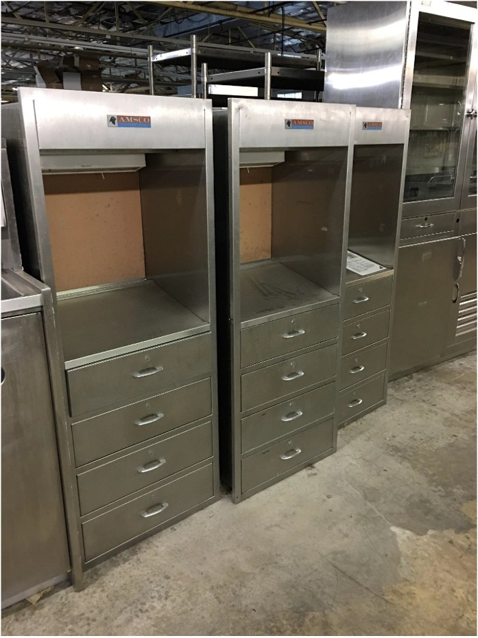 Stainless steel medical cabinet prop