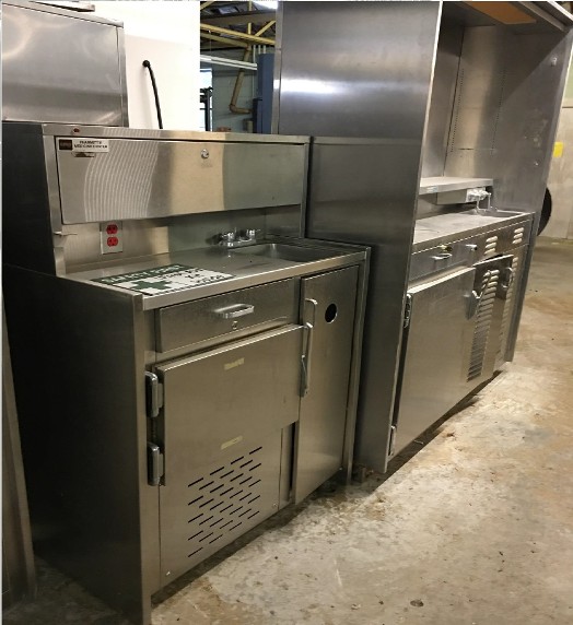 Stainless steel cabinet laboratory prop