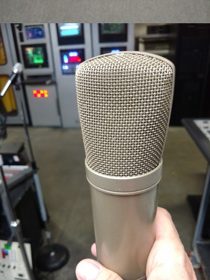Studio microphone prop