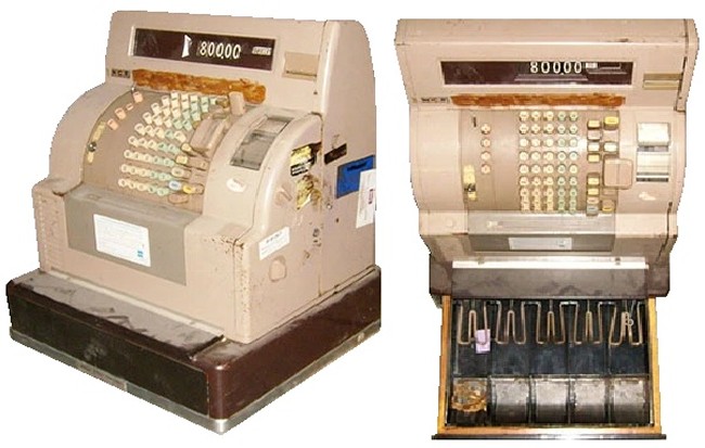 vintage cash register prop - ncr 38