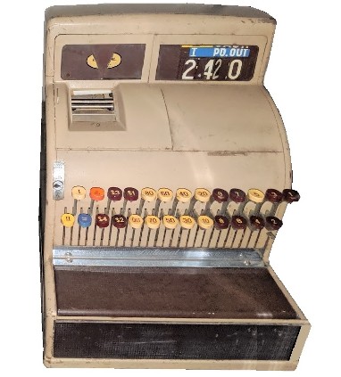 vintage cash register prop - national