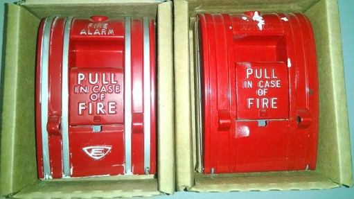 Vintage fire alarm pull box